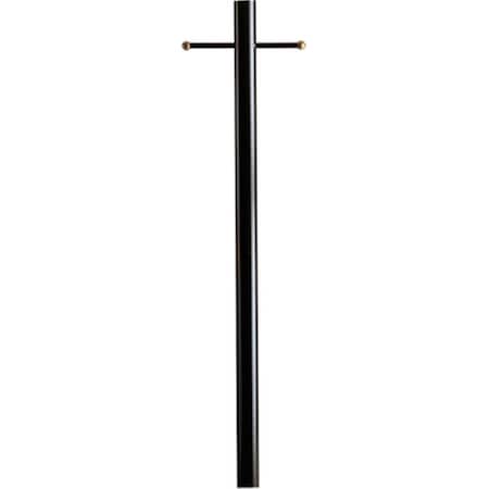Special Lite Products Smooth Aluminum Direct Burial Post With Ladder Rest, Oil Rubbed Bronze 400-ORB